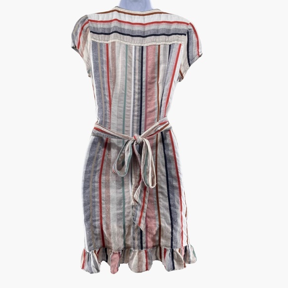 Free People Wrap It Up Striped Wrap Dress - Picture 5 of 10
